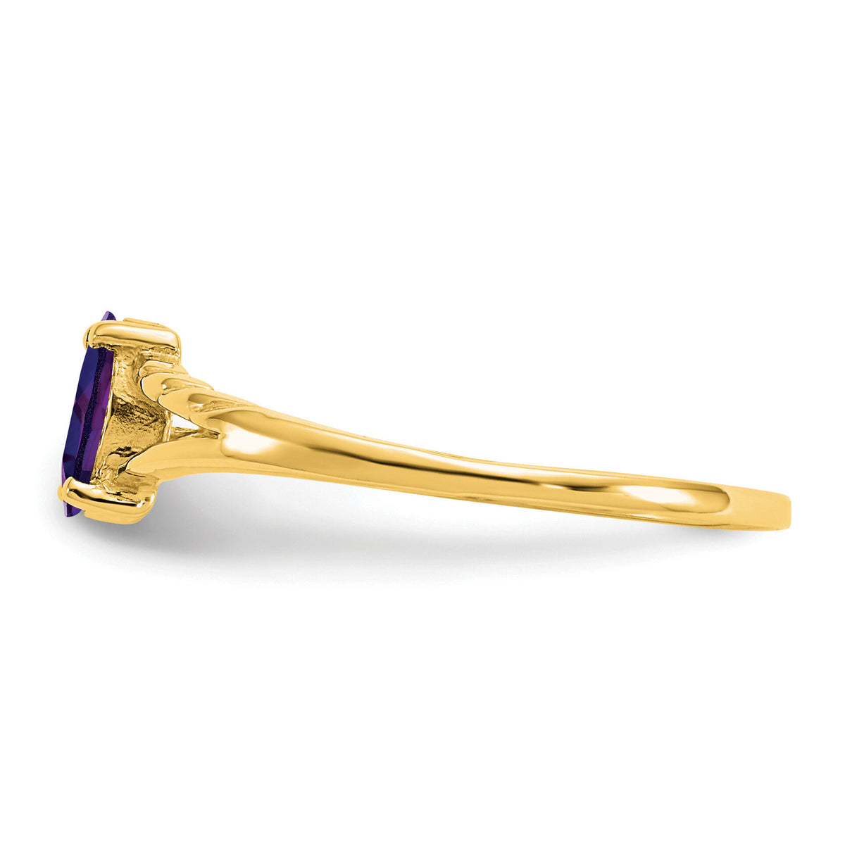 14k Amethyst Birthstone Ring-XBR179