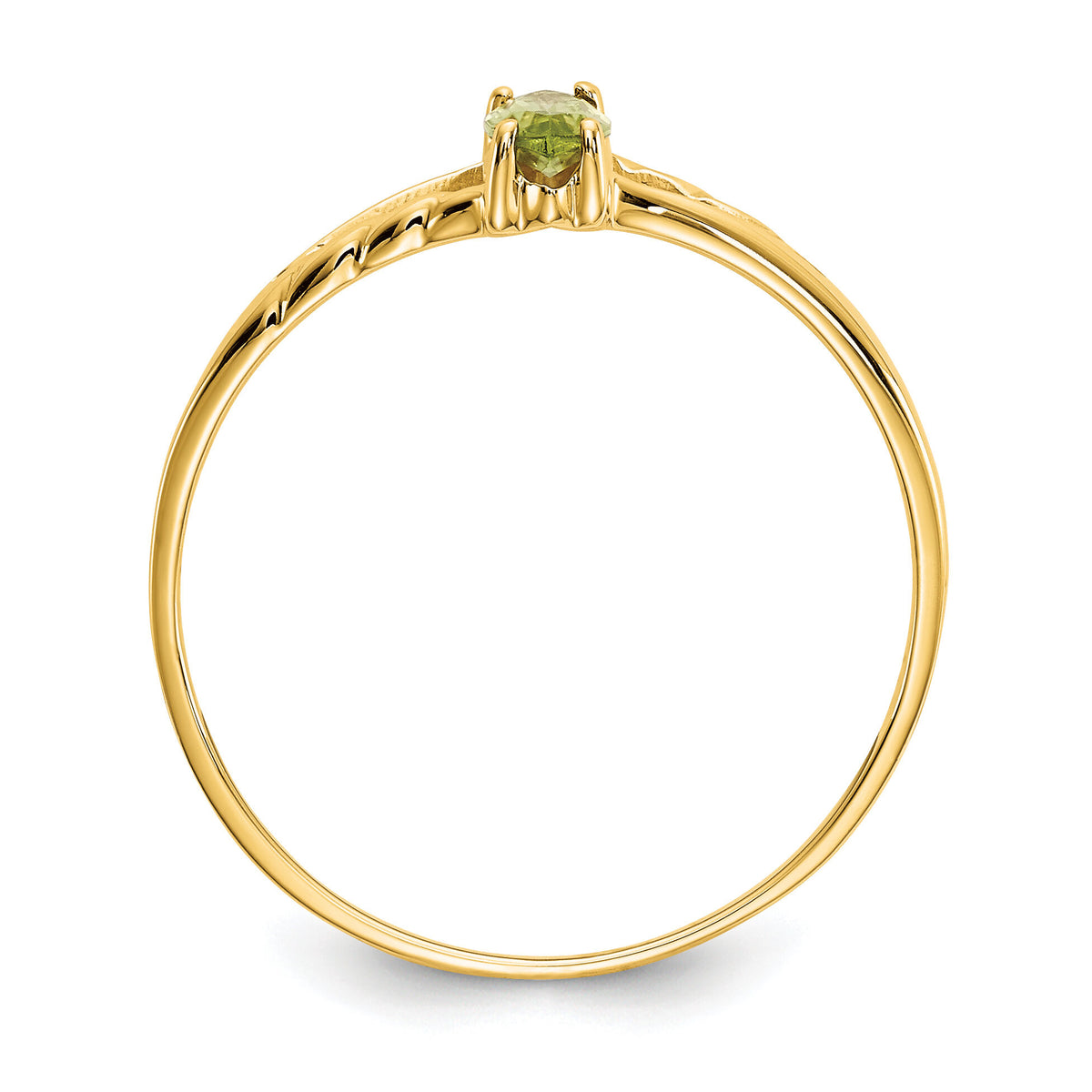 14k Peridot Birthstone Ring-XBR185