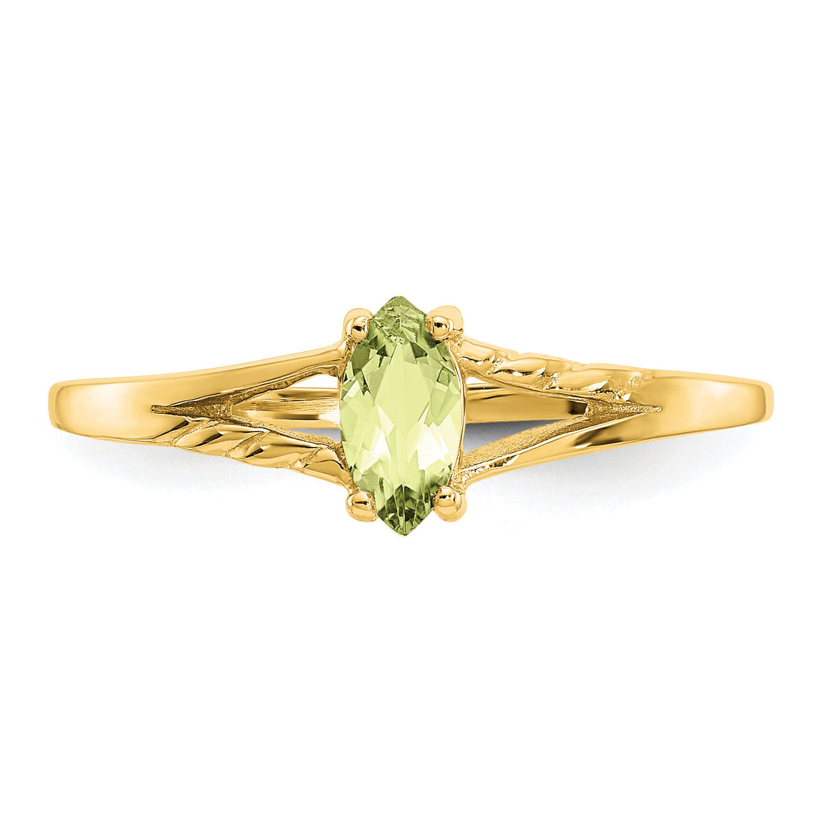 14k Peridot Birthstone Ring-XBR185