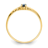 14k Sapphire Birthstone Ring-XBR186