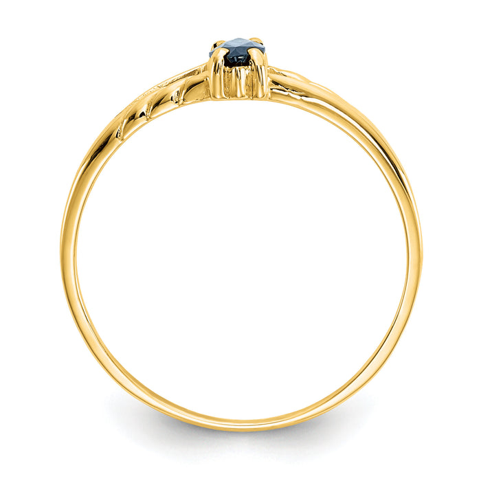 14k Sapphire Birthstone Ring-XBR186