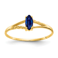 14k Sapphire Birthstone Ring-XBR186