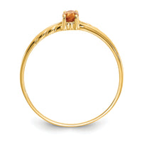 14k Citrine Birthstone Ring-XBR188