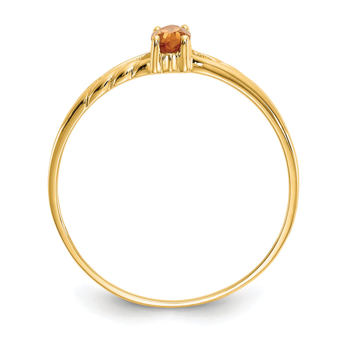 14k Citrine Birthstone Ring-XBR188