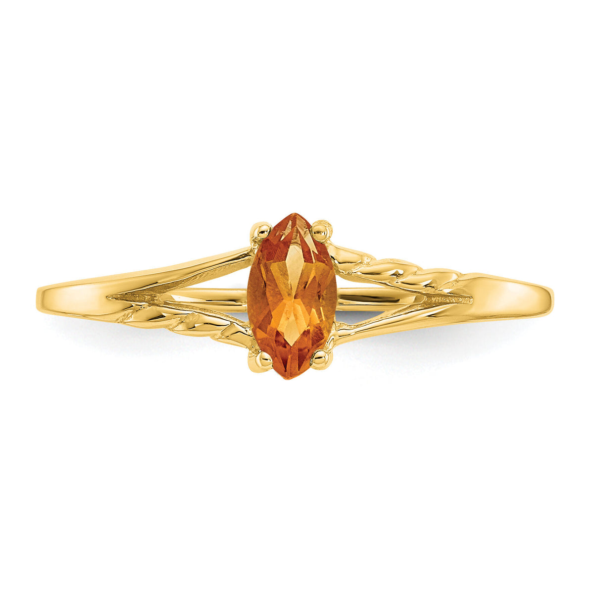 14k Citrine Birthstone Ring-XBR188