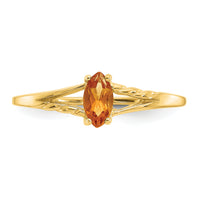 14k Citrine Birthstone Ring-XBR188