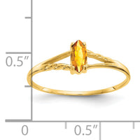 14k Citrine Birthstone Ring-XBR188