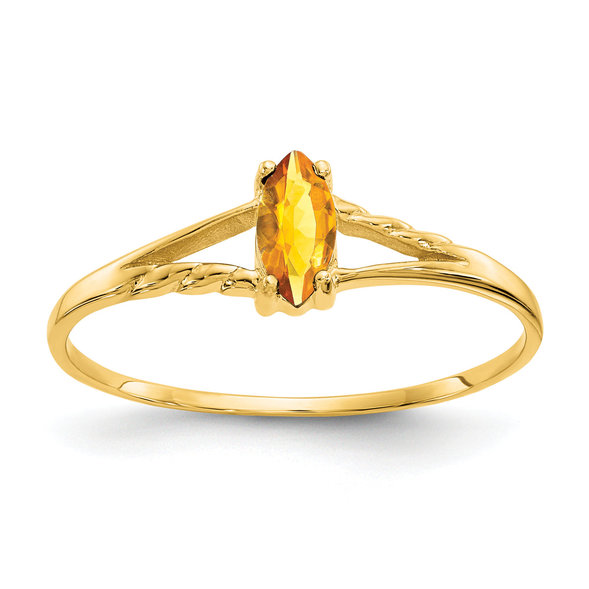 14k Citrine Birthstone Ring-XBR188
