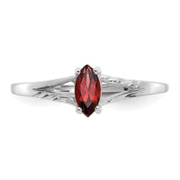 14k White Gold Birthstone Ring Mounting-XBR190M