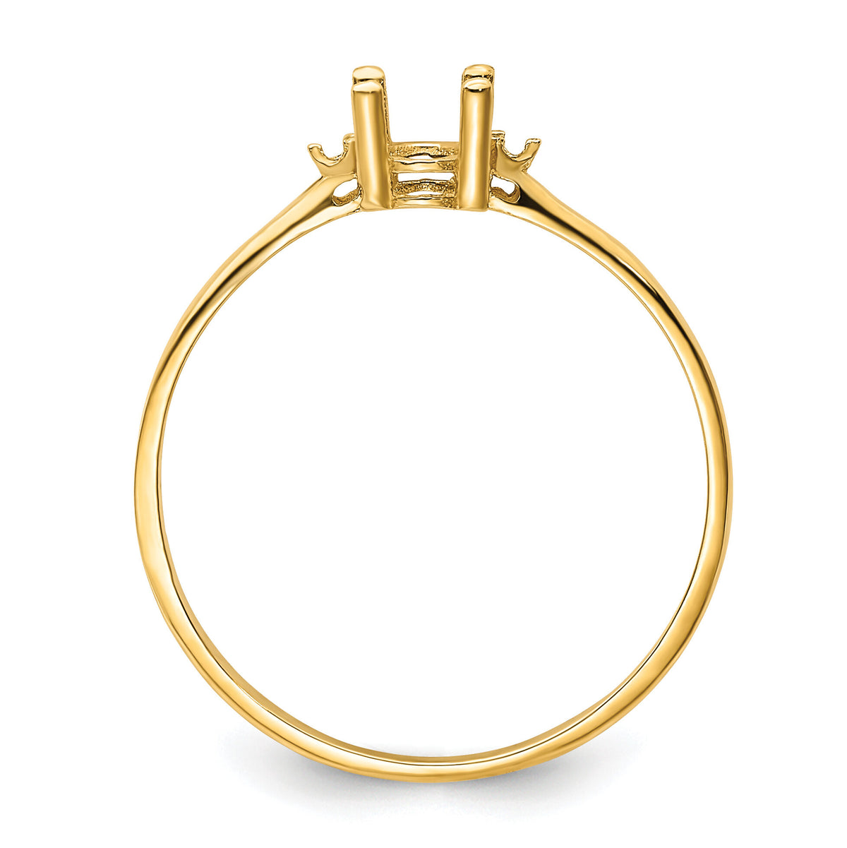 14k Birthstone Ring Mounting-XBR202M