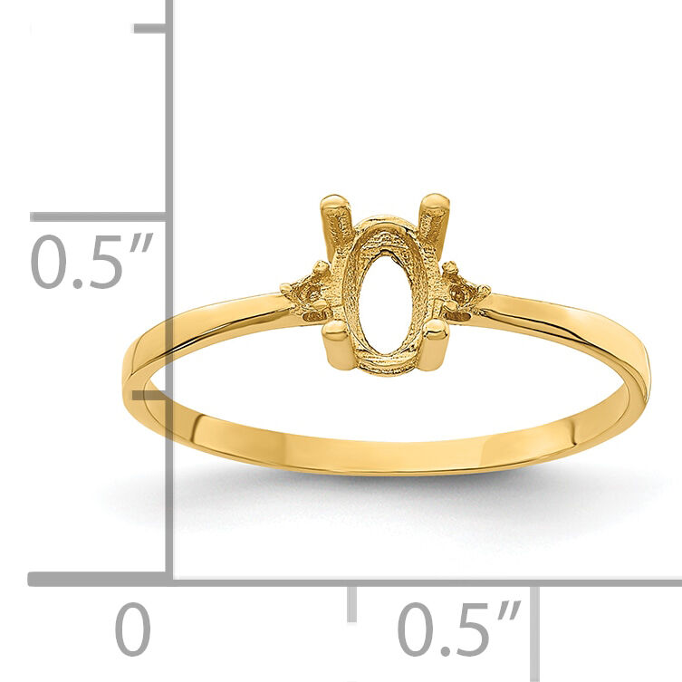 14k Birthstone Ring Mounting-XBR202M
