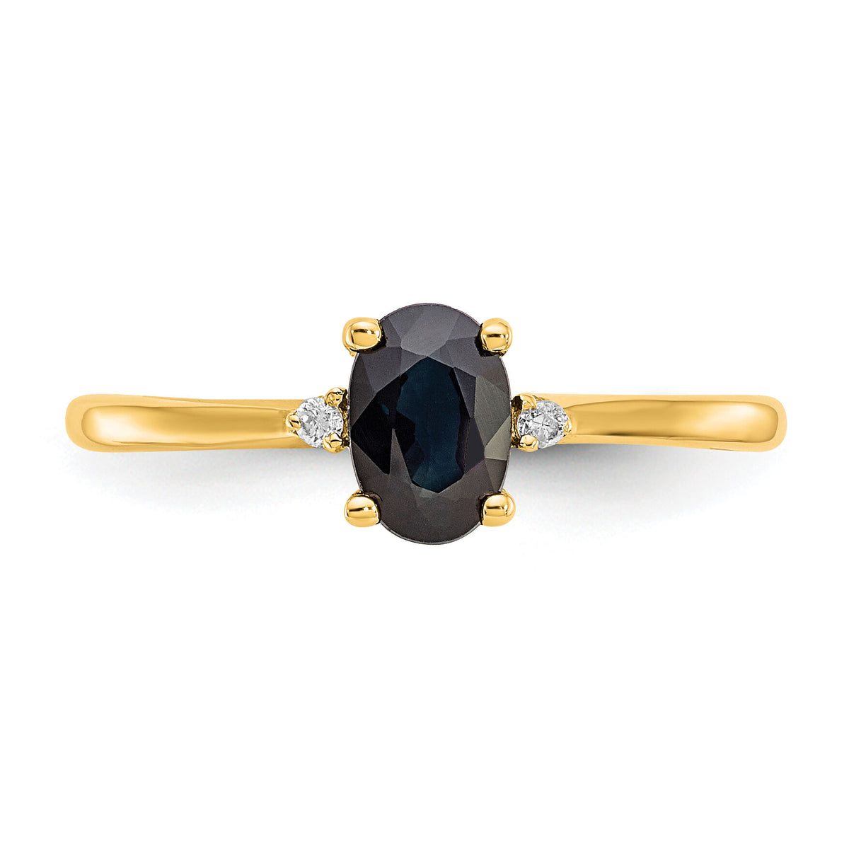 14k Diamond & Sapphire Birthstone Ring-XBR210