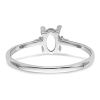 14k White Gold Birthstone Ring Mounting-XBR214M
