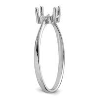 14k White Gold Birthstone Ring Mounting-XBR214M