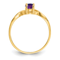 14k Amethyst Birthstone Ring-XBR227