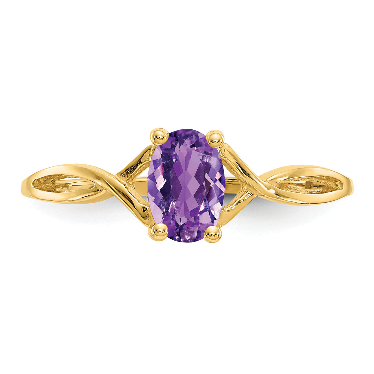 14k Amethyst Birthstone Ring-XBR227