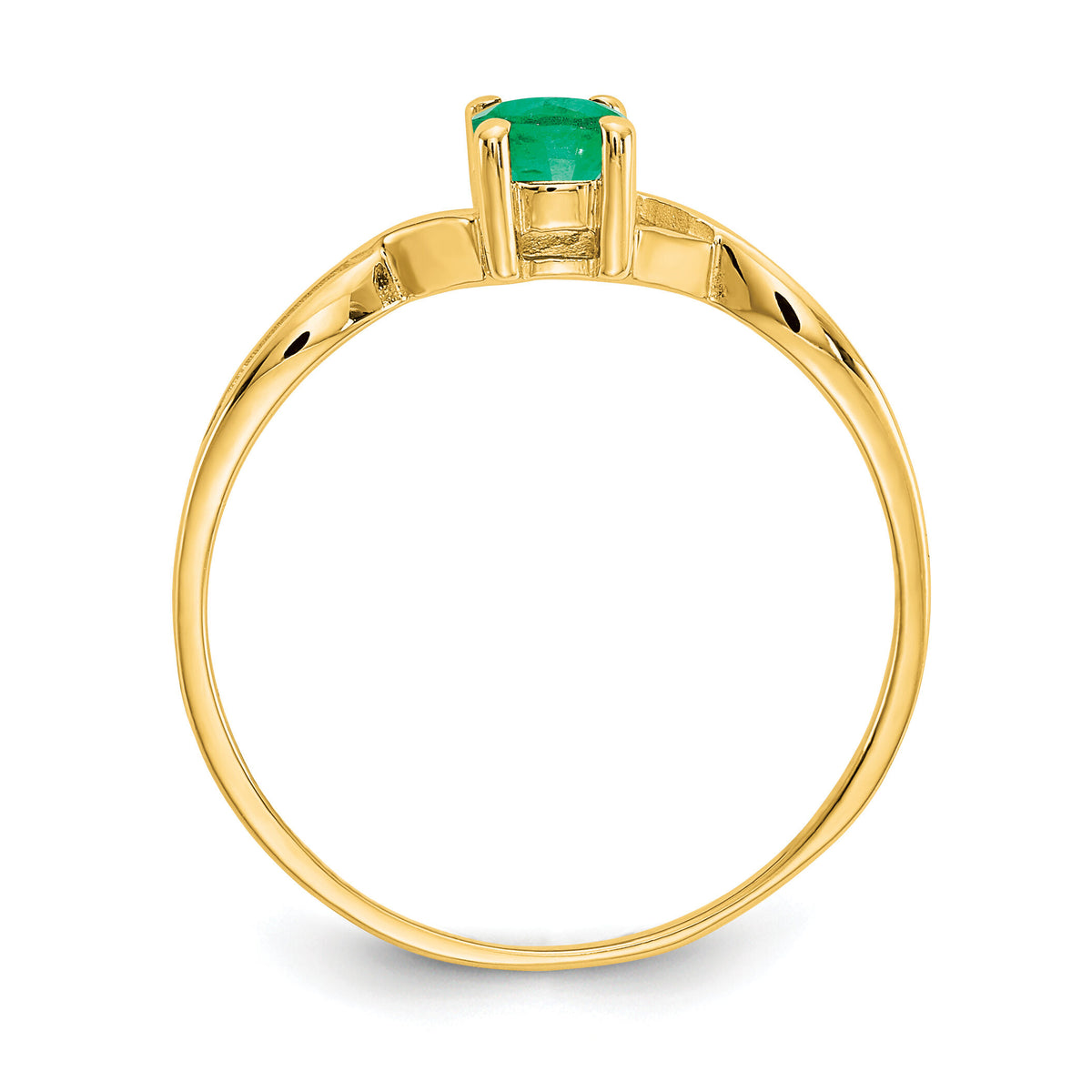 14k Emerald Birthstone Ring-XBR230