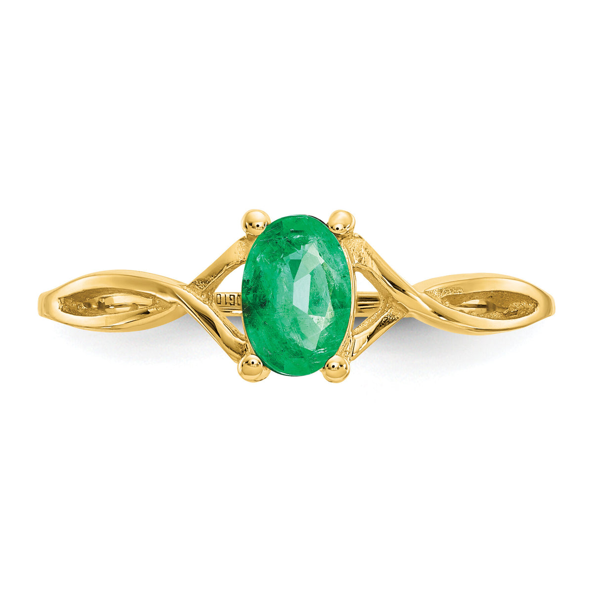 14k Emerald Birthstone Ring-XBR230