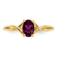 14k Rhodolite Garnet Birthstone Ring-XBR231