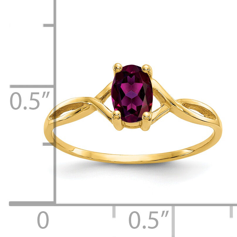 14k Rhodolite Garnet Birthstone Ring-XBR231