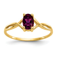 14k Rhodolite Garnet Birthstone Ring-XBR231