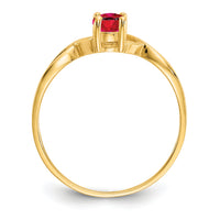 14k Ruby Birthstone Ring-XBR232