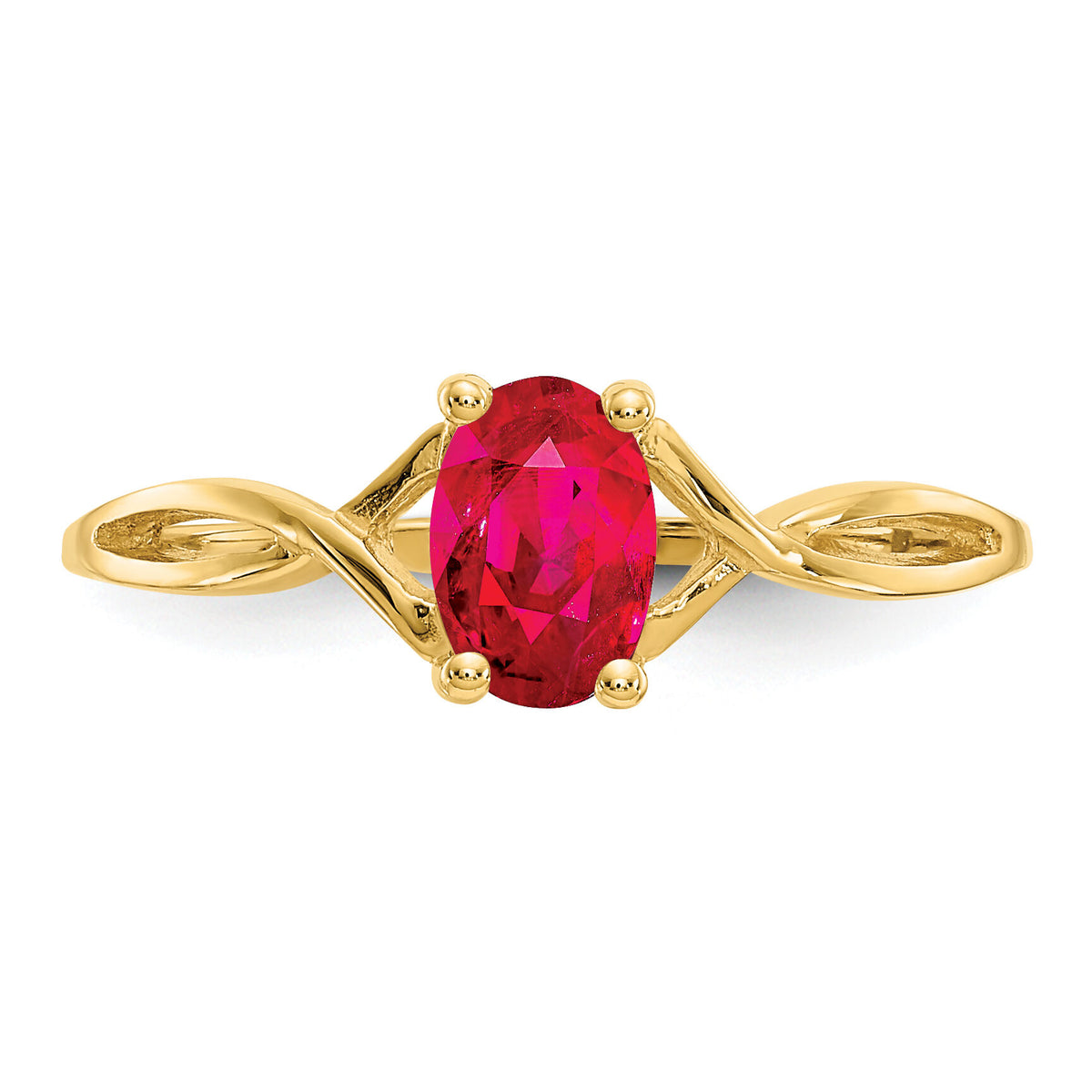 14k Ruby Birthstone Ring-XBR232