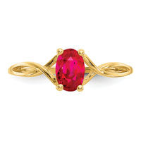 14k Ruby Birthstone Ring-XBR232