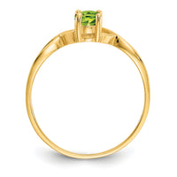 14k Peridot Birthstone Ring-XBR233