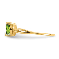 14k Peridot Birthstone Ring-XBR233