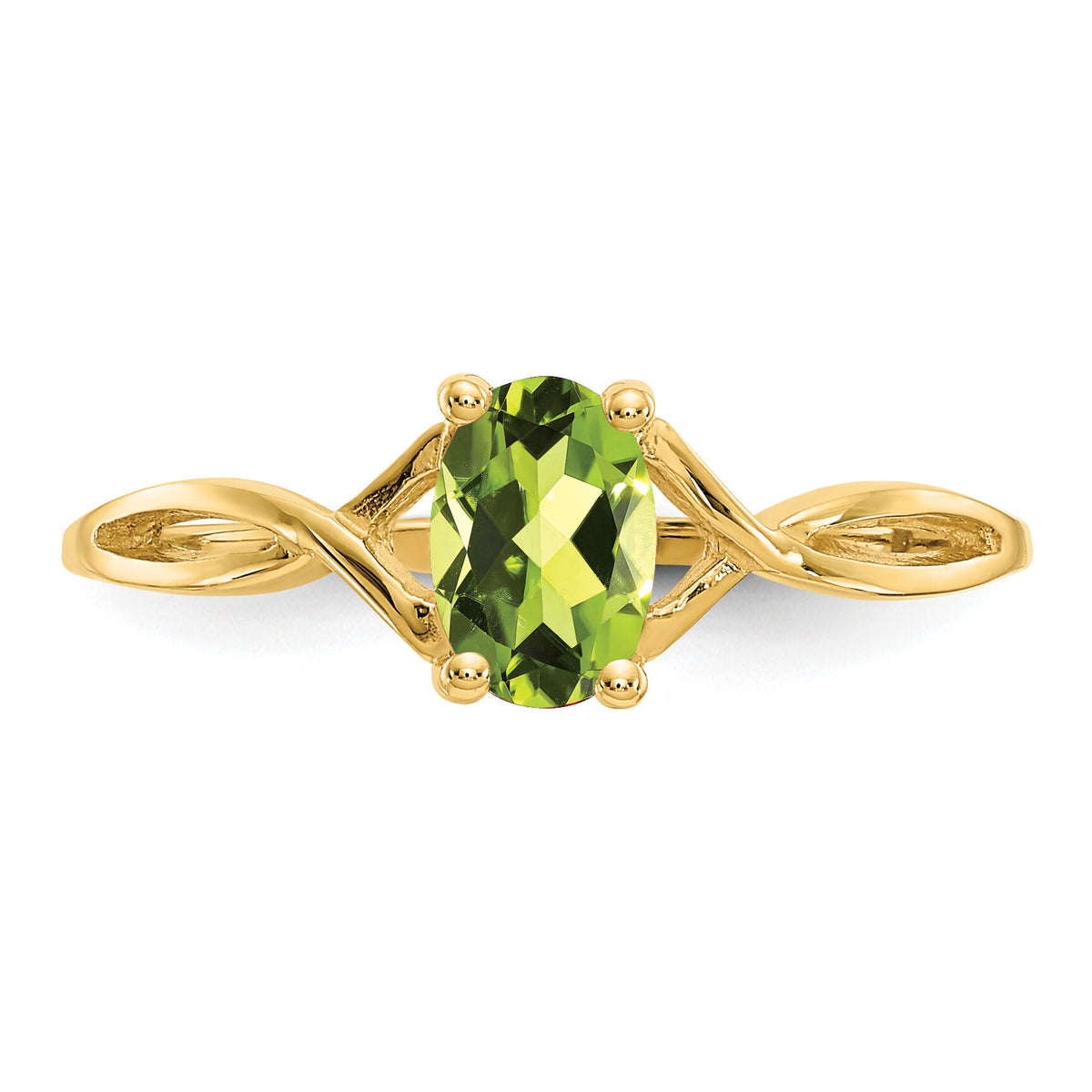 14k Peridot Birthstone Ring-XBR233
