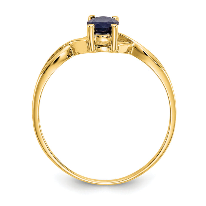 14k Sapphire Birthstone Ring-XBR234