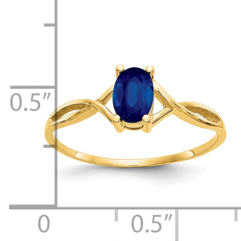 14k Sapphire Birthstone Ring-XBR234