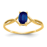 14k Sapphire Birthstone Ring-XBR234