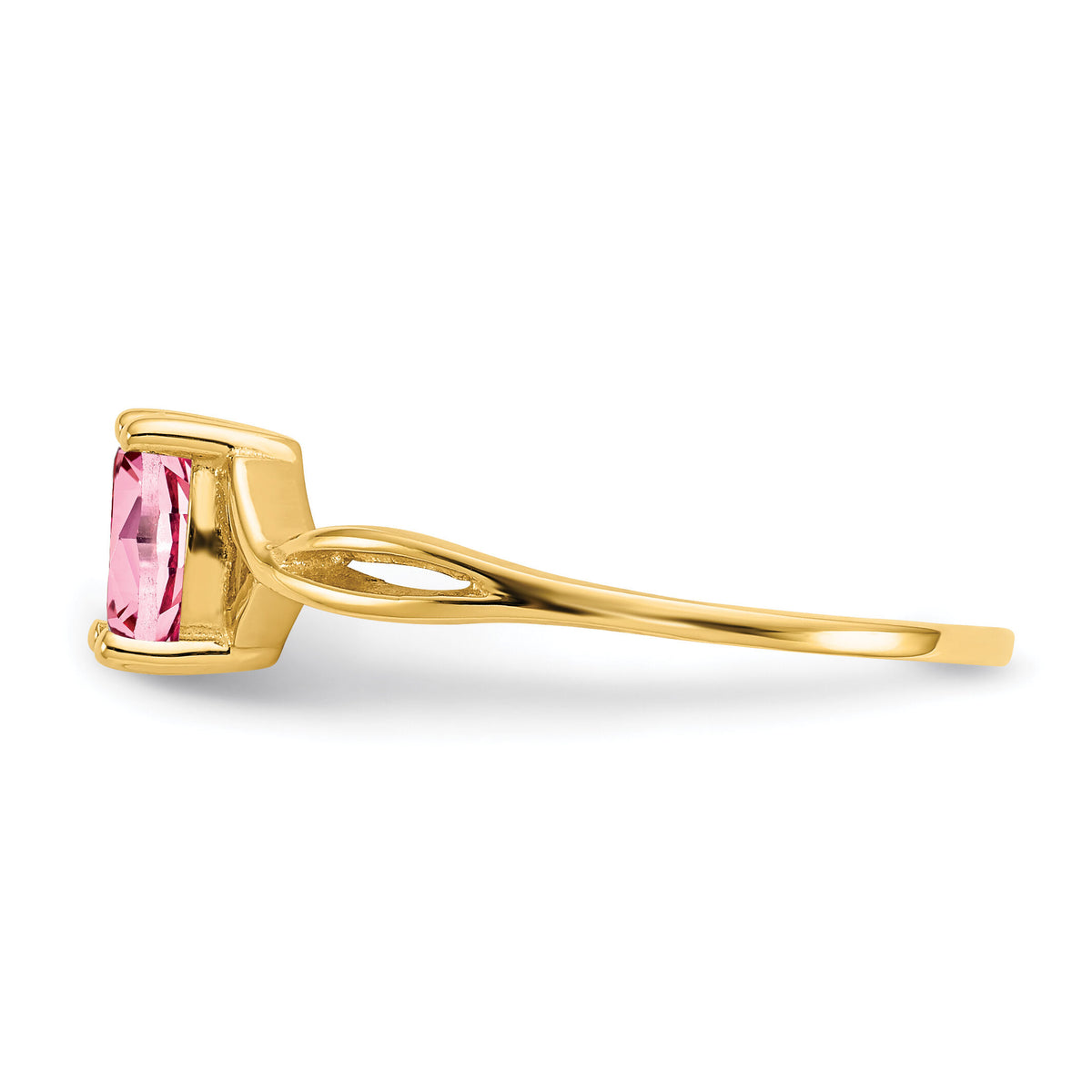 14k Pink Tourmaline Birthstone Ring-XBR235