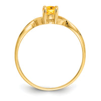 14k Citrine Birthstone Ring-XBR236