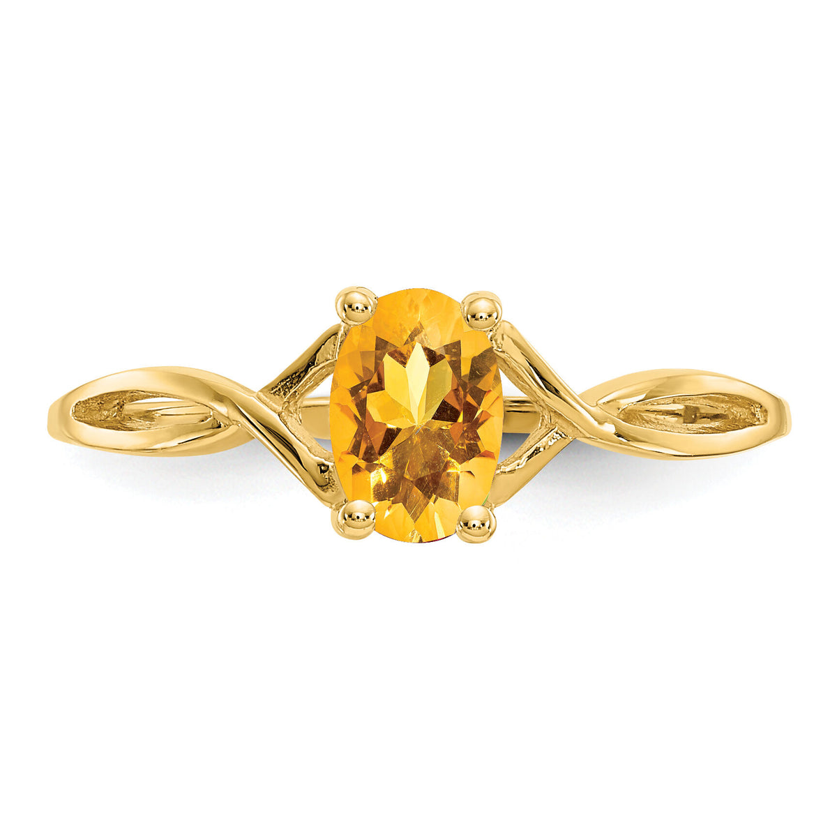 14k Citrine Birthstone Ring-XBR236