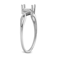14k White Gold Birthstone Ring Mounting-XBR420M