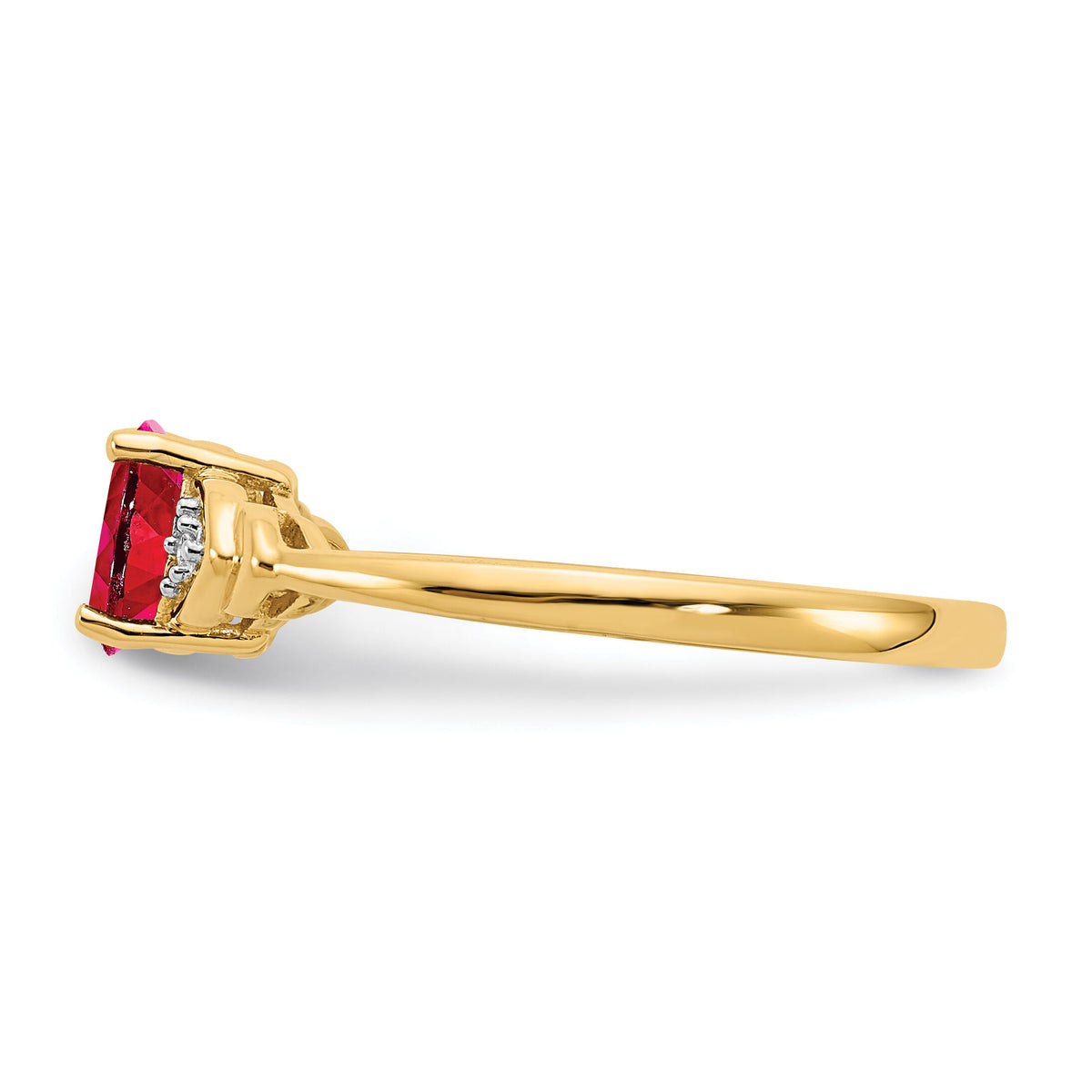 14k Ruby and Diamond Ring-XBS270