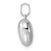 14k White Gold 3D Puffed Heart Pendant-XCH111