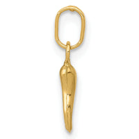 14k 3D Italian Horn Charm-XCH117