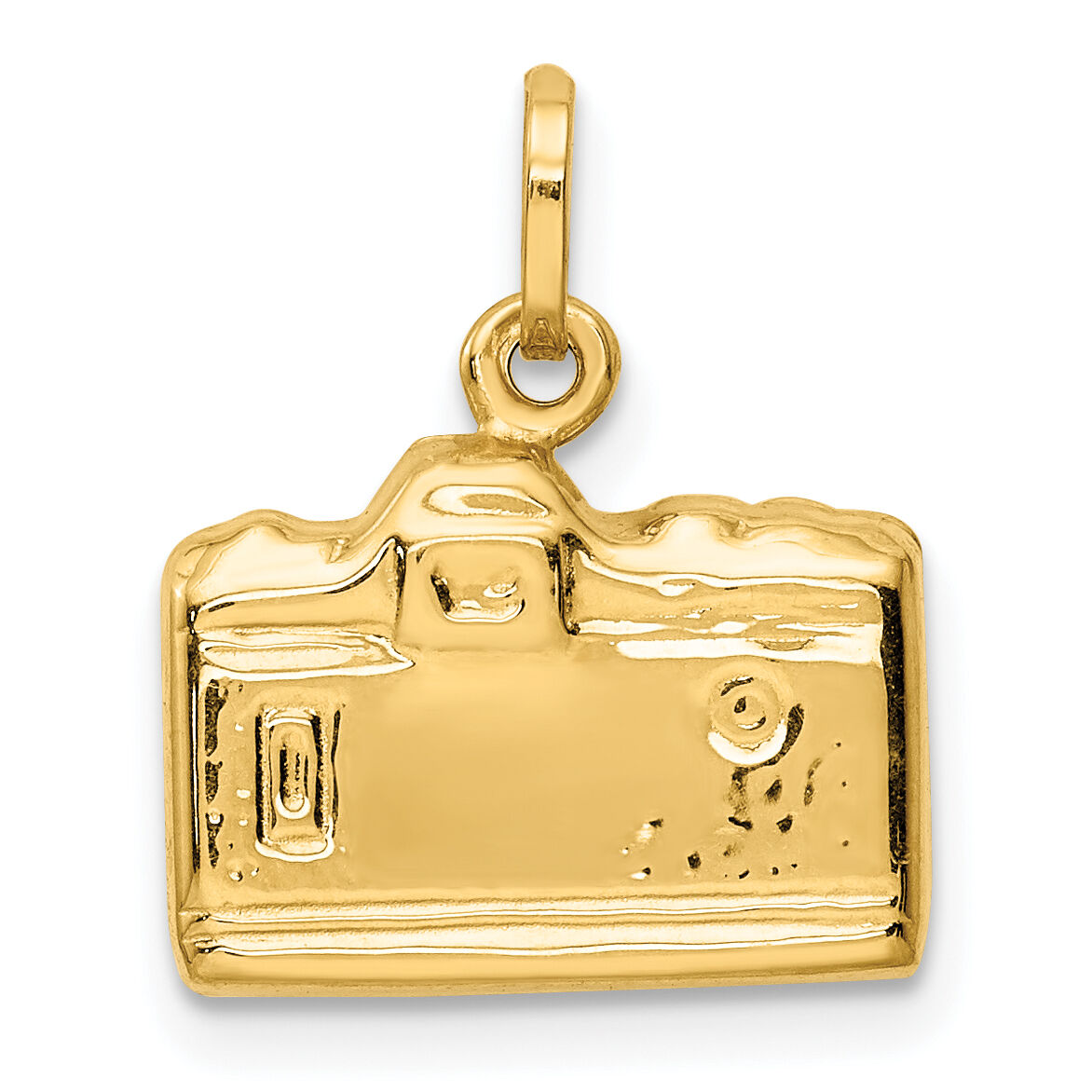 14k 3-D Polished Camera Charm-XCH135