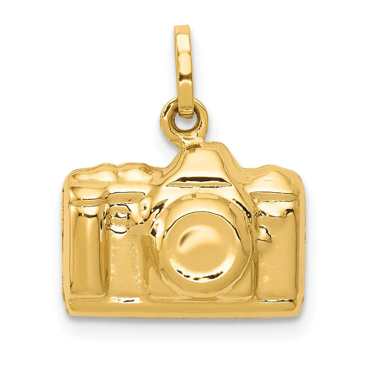 14k 3-D Polished Camera Charm-XCH135