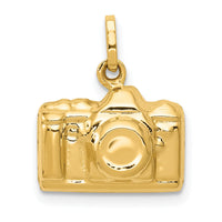 14k 3-D Polished Camera Charm-XCH135
