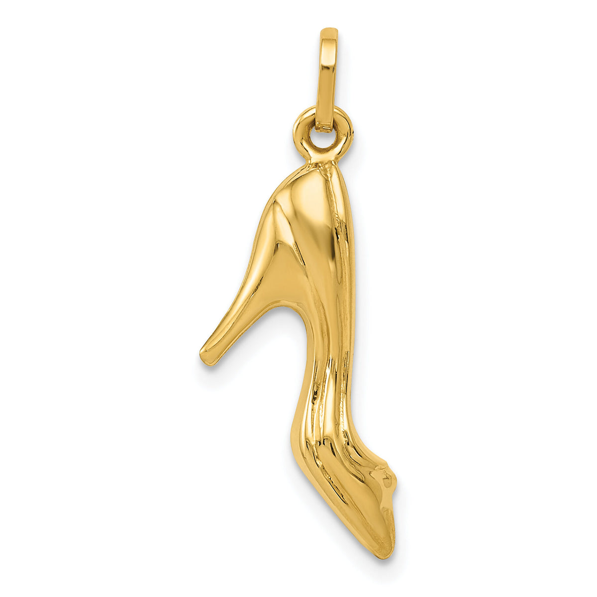 14K  3D High Heel Shoe Charm-XCH150