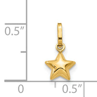 14k 3D Puffed Star Charm-XCH157