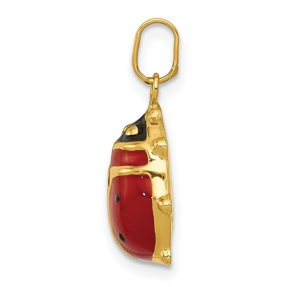 14k Enameled Ladybug Charm-XCH214