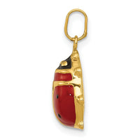 14k Enameled Ladybug Charm-XCH214
