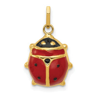 14k Enameled Ladybug Charm-XCH214