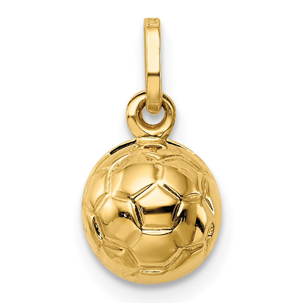14k 3-D Soccer Ball Charm-XCH224